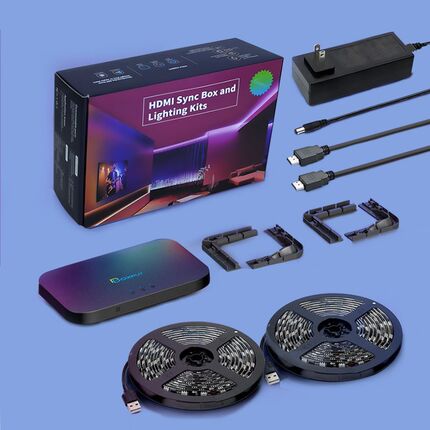 Ambient TV PC background light H-D-M-I Sync box Lighting Kit