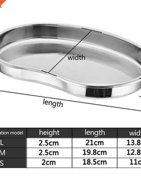 Les plateaux incurvés de bol de rein dacier inox