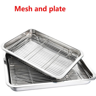 Wire Steamer Kebab Barbecue Mesh Rack BBQ Grill Mesh fish