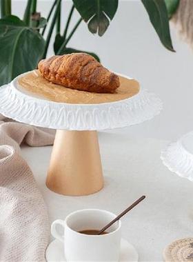 White Bread Cake Display Stands for Wedding Kids Birthday