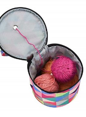 Yarn Storage Bag Round Knitting Wool Yarn Bags Organizer