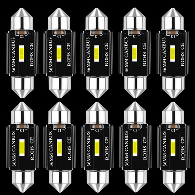 10PCS Festoon 31mm 36mm 39mm 41mm  C5W C10W Super Bright CSP