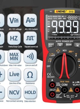 Q10 Digital Multimeter 9999 Professional Tester Multimetro T