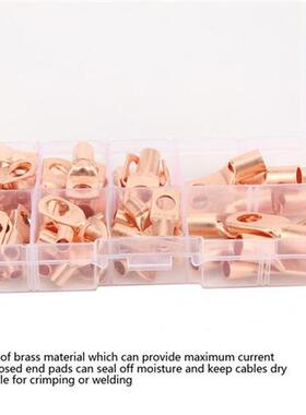 60Pcs Ring Type Cable Crimp Terminal Connector Brass   381Pc