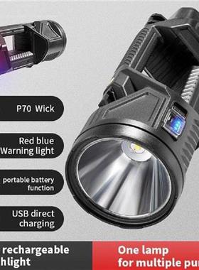 LED Flashlight Large Capacity Battery Waterproof Handheld