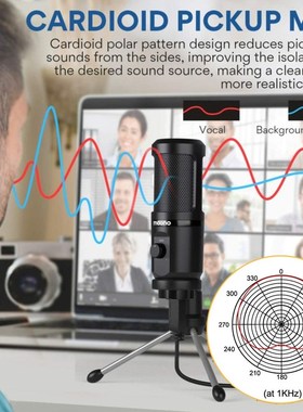 Maono Podcast Condenser Microphone 192Khz/24bit USB Compute