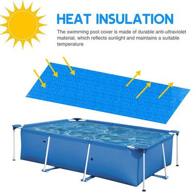 Freeshipping Swimming Pool Cover Rectangular Solar Summer