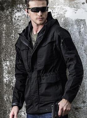 Mens Waterproof Jacket Military Tactical Windshield Autumn