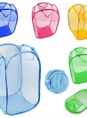 1pc Foldable Laundry Bag Pop Up Washing Laundry Basket Bag