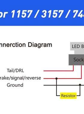 2Pcs 50W 6RJ Decoder Load Resistor CANBUS Error Warning Resi