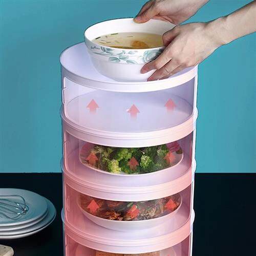 Stackable Food Dome Multi-Layer Transparent Insulation Cover