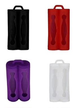Soft Silicone 18650 Battery Protector 2 Slots Silicone