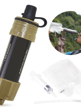 Outdoor EDC Survival Water Filter Straws Hiking Accessories