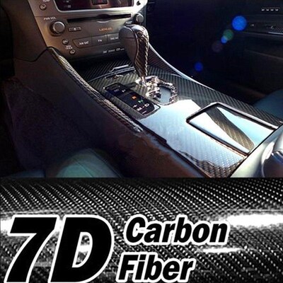 150cm*60cm High Glossy 7D Carbon Fiber Wrapping Vinyl Film M