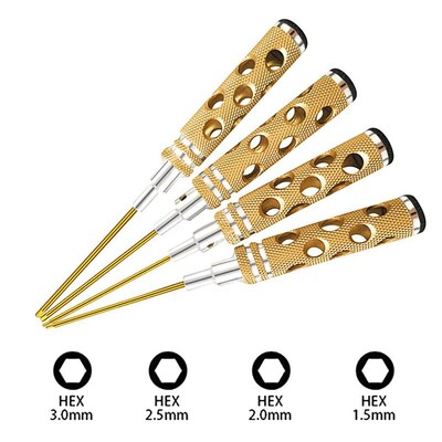 4 PCS Hex Screw Driver Tools Kit Set is suitable for the RC