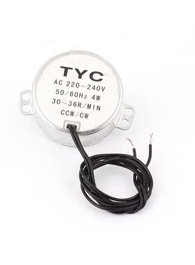 Uxcell(R) Hot Sale 1Pcs AC 220-240V 30-36RPM Fan CCW/CW Elec