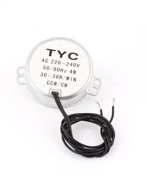 Uxcell(R) Hot Sale 1Pcs AC 220-240V 30-36RPM Fan CCW/CW Elec