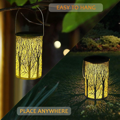 Solar Hanging Lantern Lights, Cylindrical Atmosphere LED