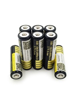 10pcs 18650 battery 3.7V 4000mAh rechargeable liion battery