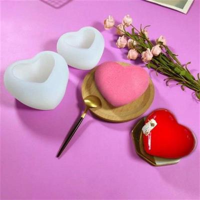 DIY Clay Soap Moulds Heart Shape Silicone Mold Chocolate