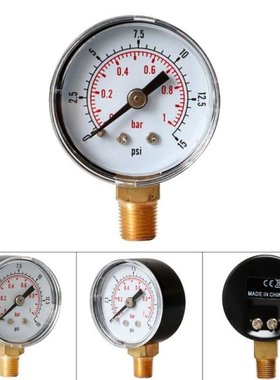 New Pressure Gauge 40mm Dial 1/8