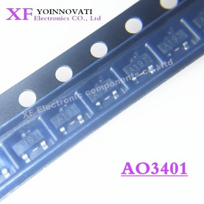 1000PCS AO3401 A19T AO3401A A03401 3401 SMD SOT23 30V P-Chan