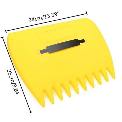 2Pcs/Pair Yellow Plastic Garden Yard Leaf Scoops Grass Hand