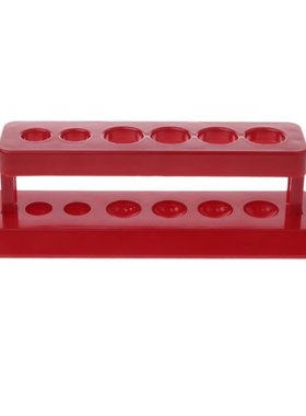 1pcTest Tube Holder 6 Hole Plastic Rack Red Stand Burette St