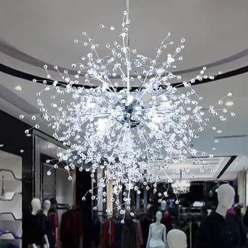 Modern Crystal Dandelion LED Chandelier Lighting Pendant Lam