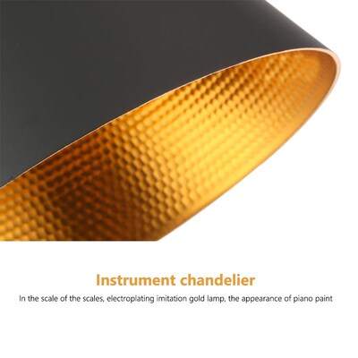 Modern Musical Instrut shaped Pendant Lamp Restaurant Alunum