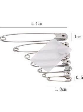 450pcs Safety Pins  Sewing Accessory Silver Metal Needles