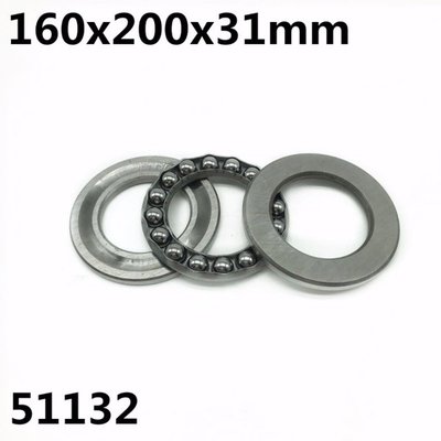 51132 160x200x31mm Axial Thrust Ball Bearings 8132 High qual