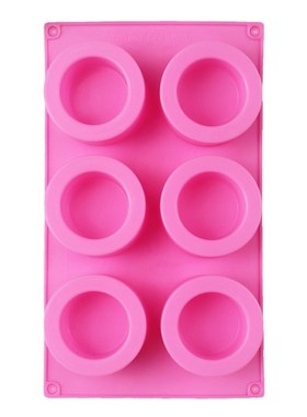 6 Holes Concrete Molds Silicone Succulent Plants Pot Handmad