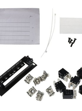 6 Port CAT6 Patch Panel FTP LAN RJ45 Network Cable Adapter K