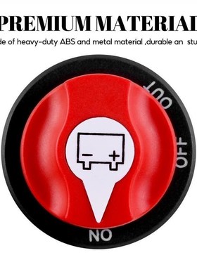 100A Car Battery Rotary Disconnect Switch Safe Cut Off Isola