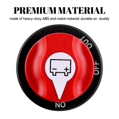 100A Car Battery Rotary Disconnect Switch Safe Cut Off Isola