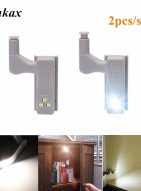 2pcs/set Inner Hinge LED Sensor Under Cabinet Lights Lamp Fo