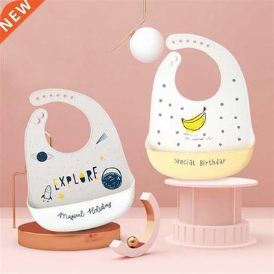Baby Bibs Waterproof Silicone Feeding Saliva Towel Newborn C