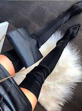 2021 Thigh High oots Over The Knee Elastic Stch oots Women