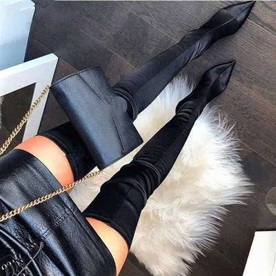2021 Thigh High oots Over The Knee Elastic Stch oots Women