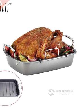 Stainless Steel Nonstick Roasting Pan Rectangular Deep Dish