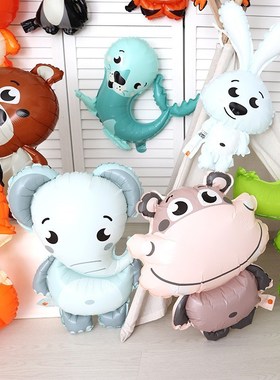 Woodland Animals Balloons One 1st Birthday Ballon Dinosaur B