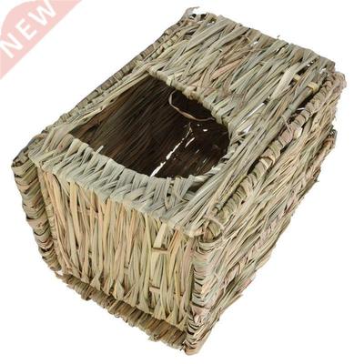 Straw Rabbit Cage Rabbit Straw House Warm for Hamster for Gu