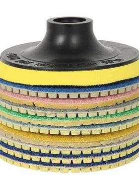 15-Piece Set of Wet and Dry 4 Inch Color Polishing Pad Dry a