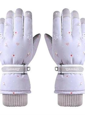 Women Ski Gloves Ultralight Waterproof Winter Super Warm