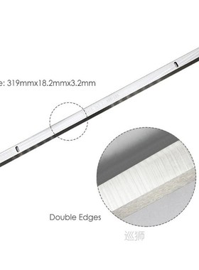 2PCS Planer Blade 319x18.2x3mm HSS Replacement Wood Planer F