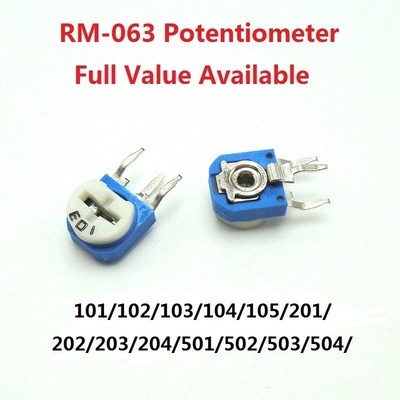 20pc RM063 Potentiometer Variable Resistor RM-063-101/102/10