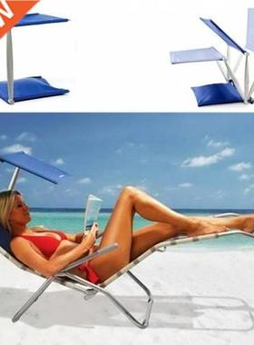 Cush N shade padded portable beach chair canopy-beach umbrel