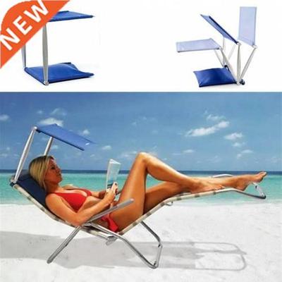 Cush N shade padded portable beach chair canopy-beach umbrel