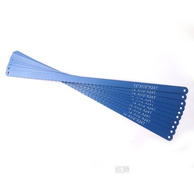 10Pcs Carbon Steel 12 Inch 24T 300mm Hacksaw Blades Metalwor
